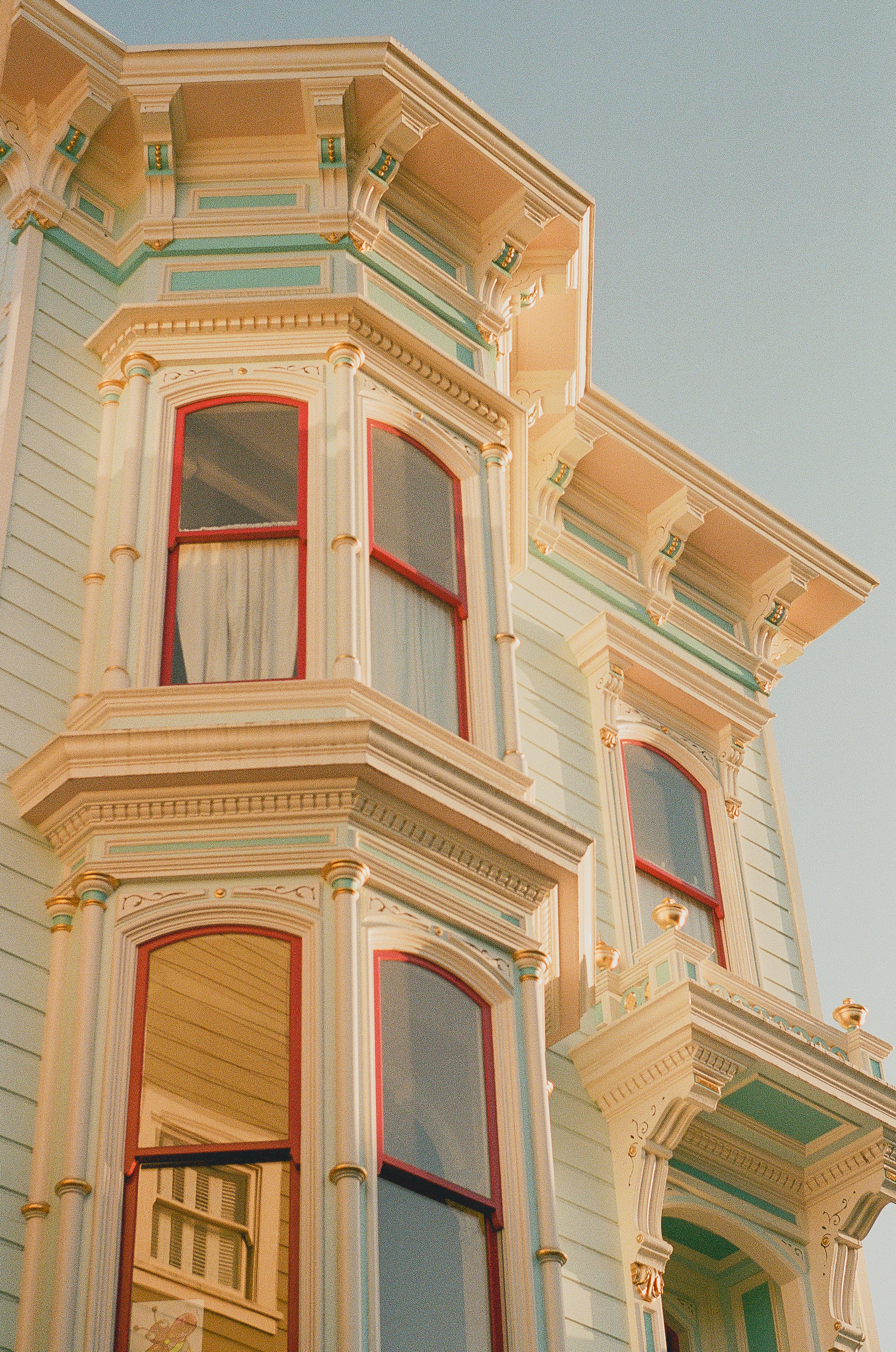 Alamo Square pastels