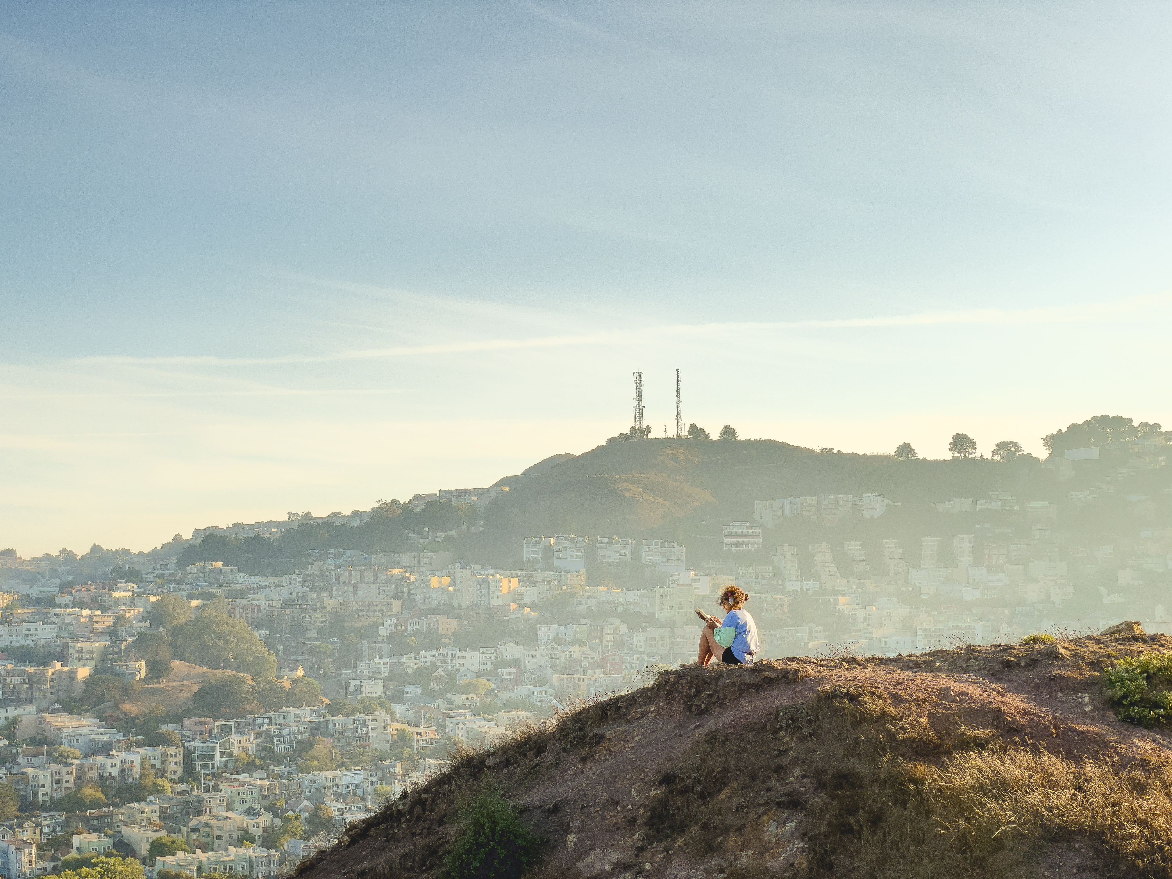 Reader at Corona Heights